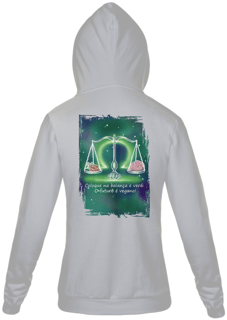 Nome do produto Moletom Com Zíper Unissex | Libra | Coloque na balança e verá: O futuro é vegano! | Color