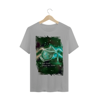 Nome do produto Camiseta Unissex | Aquário | Seja livre, Deixe ser livre | Color