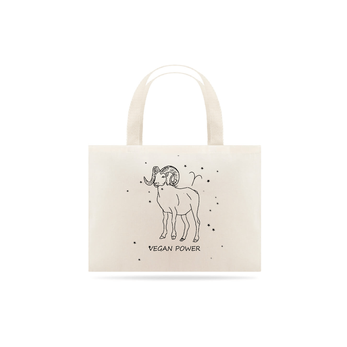 Nome do produto: Eco Bag | Áries | Vegan Power | P&B 