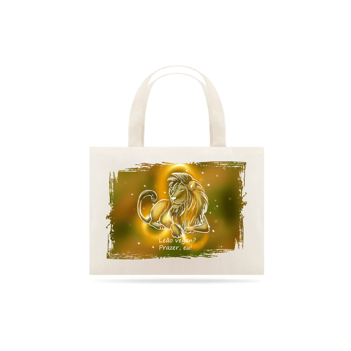 Nome do produto: Eco Bag | Leão | Leão vegan? Prazer, eu! | Color