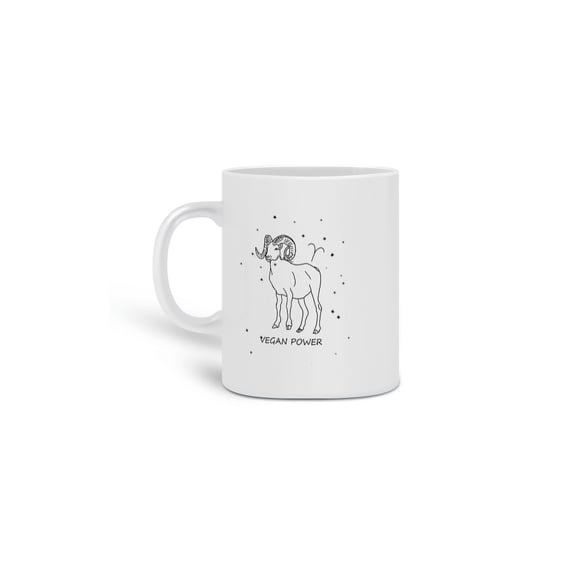 Caneca | Áries | Vegan Power | P&B