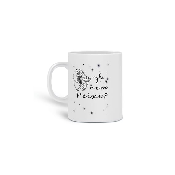 Caneca | Peixes | Nem Peixe? | P&B 