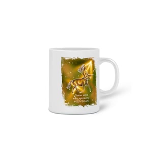 Nome do produto Caneca | Sagitário | Quem ama não aprisiona #govegan | Color