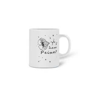 Nome do produto Caneca | Peixes | Nem Peixe? | P&B 