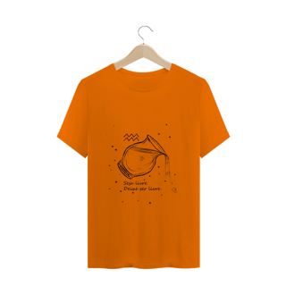 Nome do produto Camiseta Unissex | Aquário | Seja livre, Deixe ser livre | P&B 