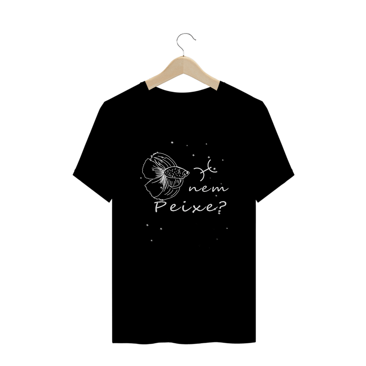 Nome do produto: Camiseta Unissex | Peixes | Nem Peixe? | P&B 