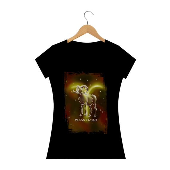 Camiseta Baby Long | Áries | Vegan Power | Color