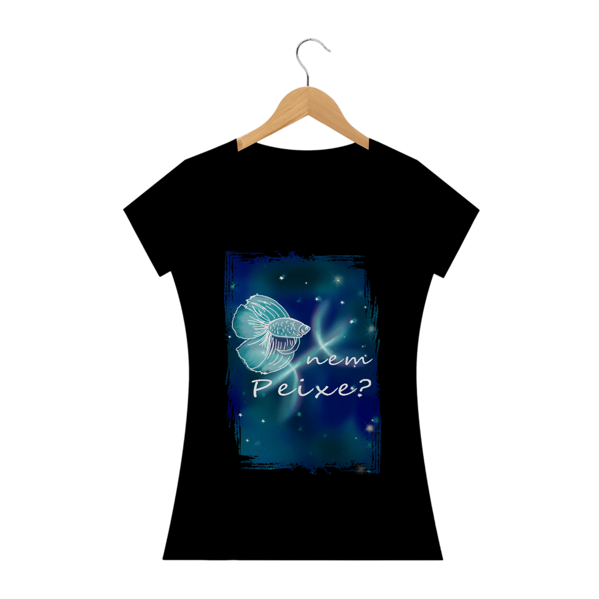 Nome do produto: Camiseta Baby Long | Peixes | Nem Peixe? | Color