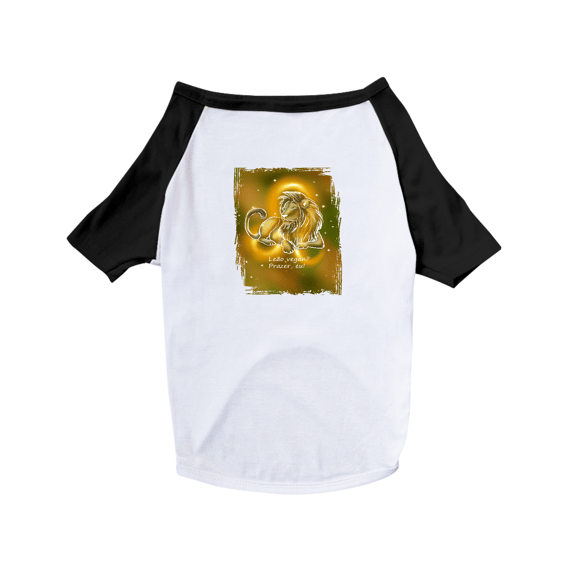 Camiseta para Pet | Leão | Leão vegan? Prazer, eu! | Color