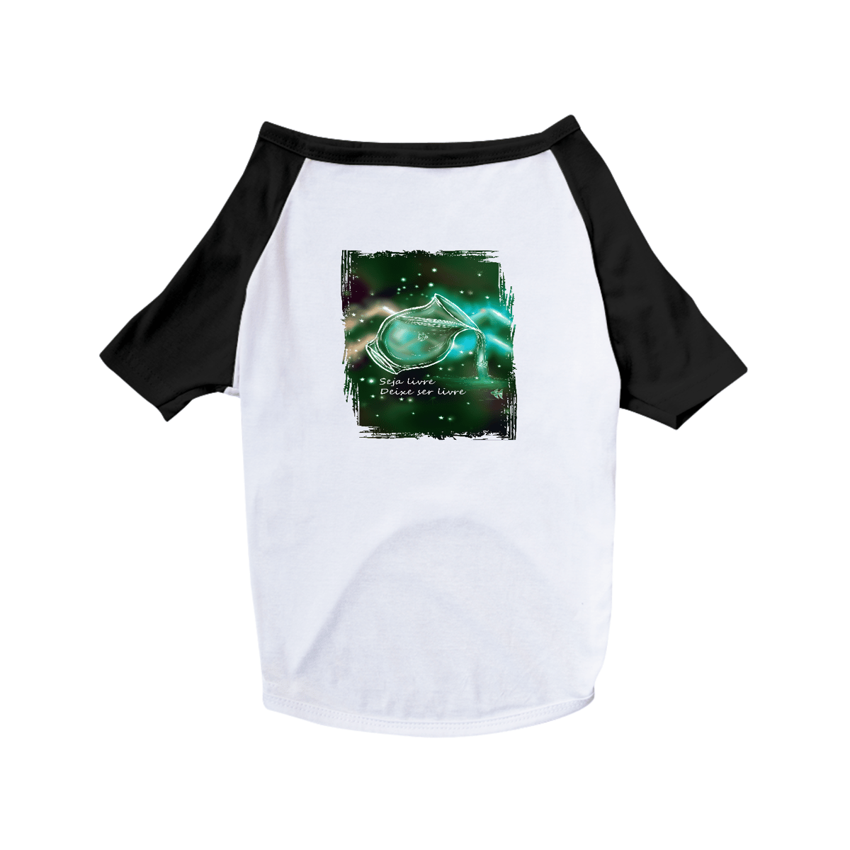 Nome do produto: Camiseta para Pet | Aquário | Seja livre, Deixe ser livre | Color