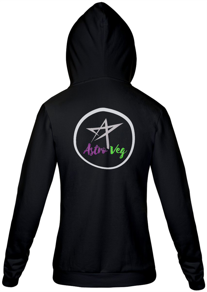 Nome do produto: Moletom Com Zíper Unissex | Logo | AstroVeg