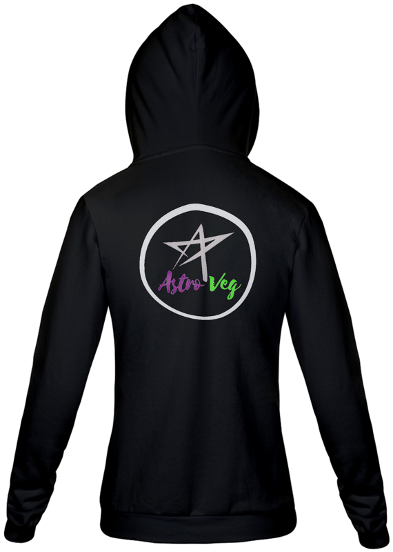Moletom Com Zíper Unissex | Logo | AstroVeg