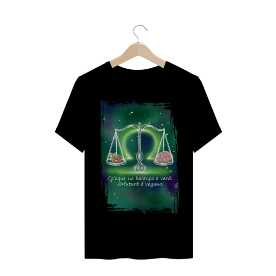 Camiseta Unissex | Libra | Coloque na balança e verá: O futuro é vegano! | Color