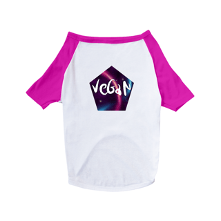 Nome do produto Camiseta para Pet | Vegan Astral | Pentágono