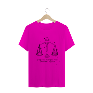 Nome do produto Camiseta Unissex | Libra | Coloque na balança e verá: O futuro é vegano! | P&B