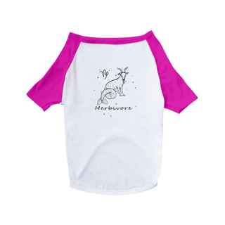 Nome do produto Camiseta para Pet | Capricórnio | Herbivore | P&B