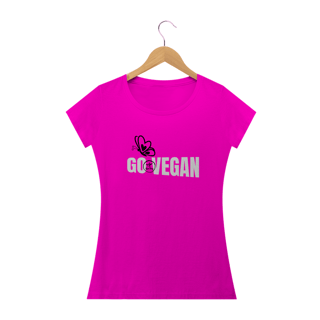 Nome do produto Camiseta Baby Long | GO VEGAN | AstroVeg 