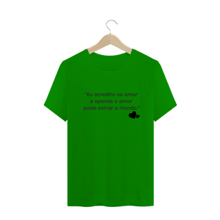 Nome do produto Camiseta Unissex | Acredito no Amor | AstroVeg