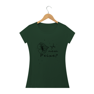 Nome do produto Camiseta Baby Long | Peixes | Nem Peixe? | P&B 