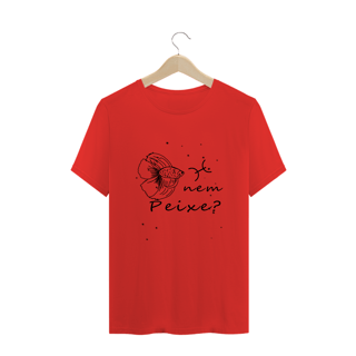 Nome do produto Camiseta Unissex | Peixes | Nem Peixe? | P&B 