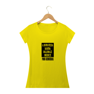 Nome do produto Burguesia manda, Bolsonazi obedece (baby long)