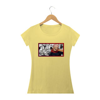 Nome do produto Camisa Jujutsu Kaisen - Sukuna Halloween - Promoção de Halloween 2022 - Modelo Feminino