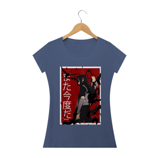 Nome do produto Camisa Naruto - Uchiha Itachi Mata Kondo Da - Modelo Feminino Estonado