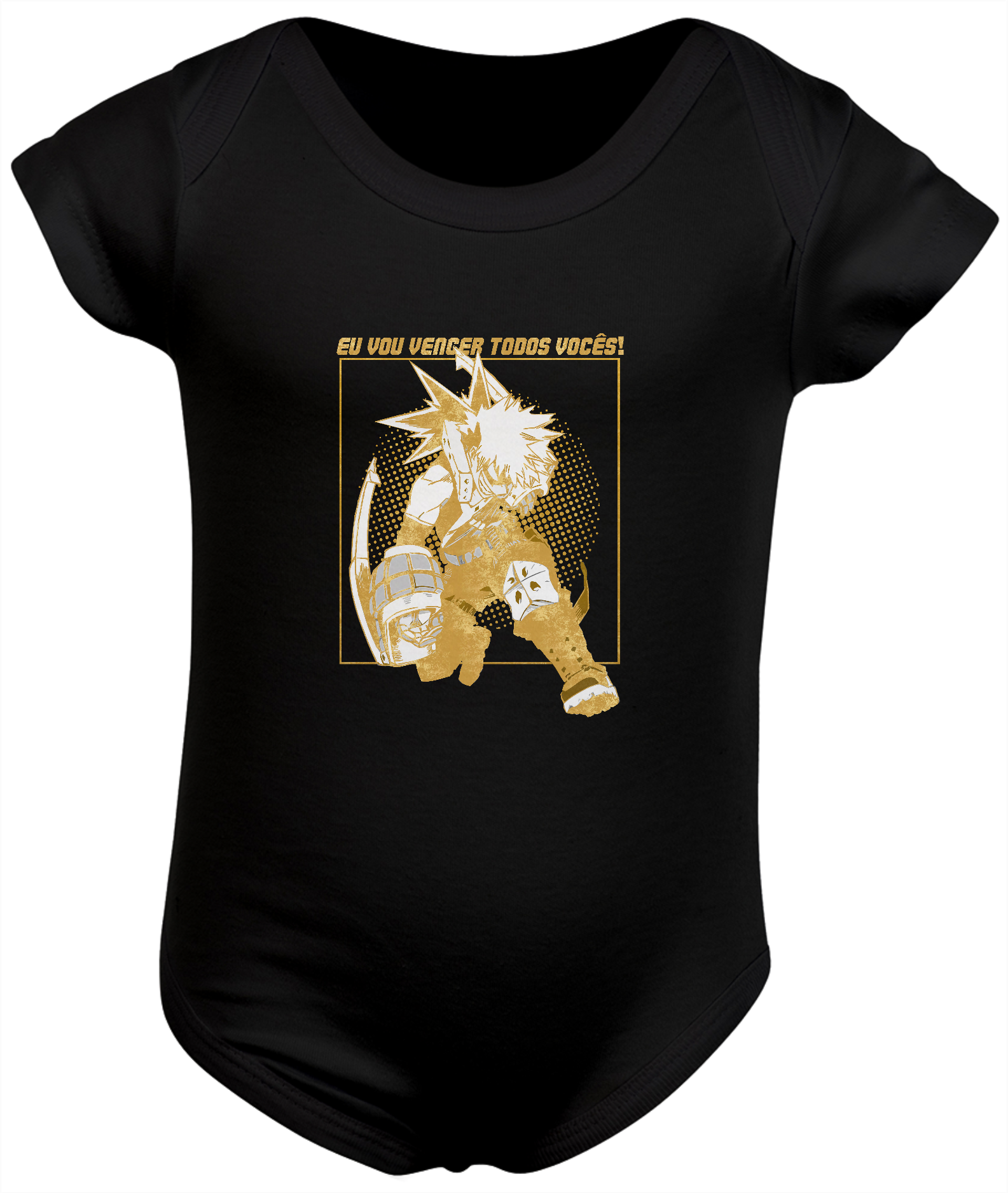 Body de Bebê My Hero Academy - Gold Bakugou 