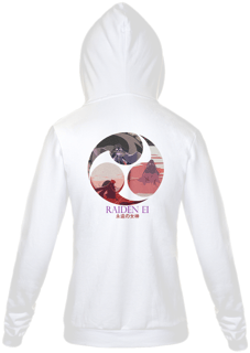 Nome do produto Moletom com Zíper Genshin Impact - Raiden Ei Impact