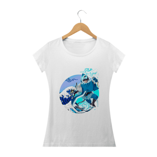 Nome do produto Camisa Blue Exorcist - A Grande Onda de Okumura Rin - Feminino