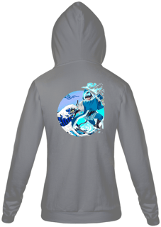Nome do produto Moletom com Zíper Blue Exorcist - A Grande Onda de Okumura Rin