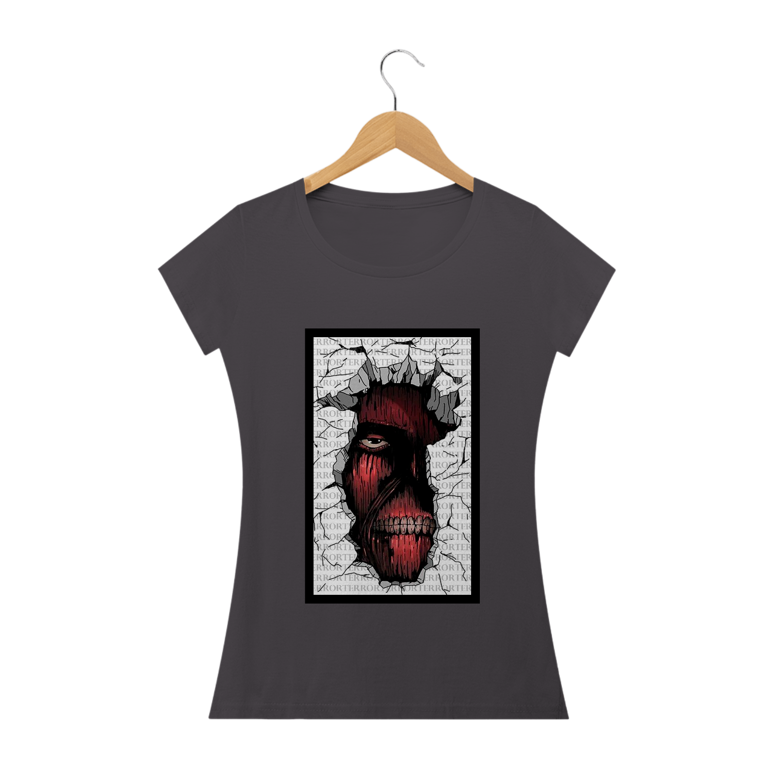 Camisa Shingeki No Kyojin Colossal Terror - Feminino