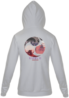 Nome do produto Moletom com Zíper Genshin Impact - Raiden Ei Impact