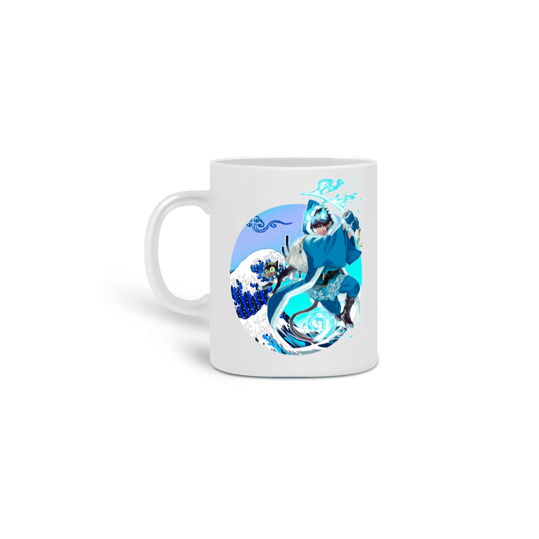 Caneca Blue Exorcist - A Grande Onda de Okumura Rin