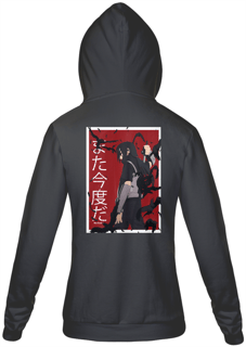 Nome do produto Moletom com Zíper Naruto - Uchiha Itachi Mata Kondo Da