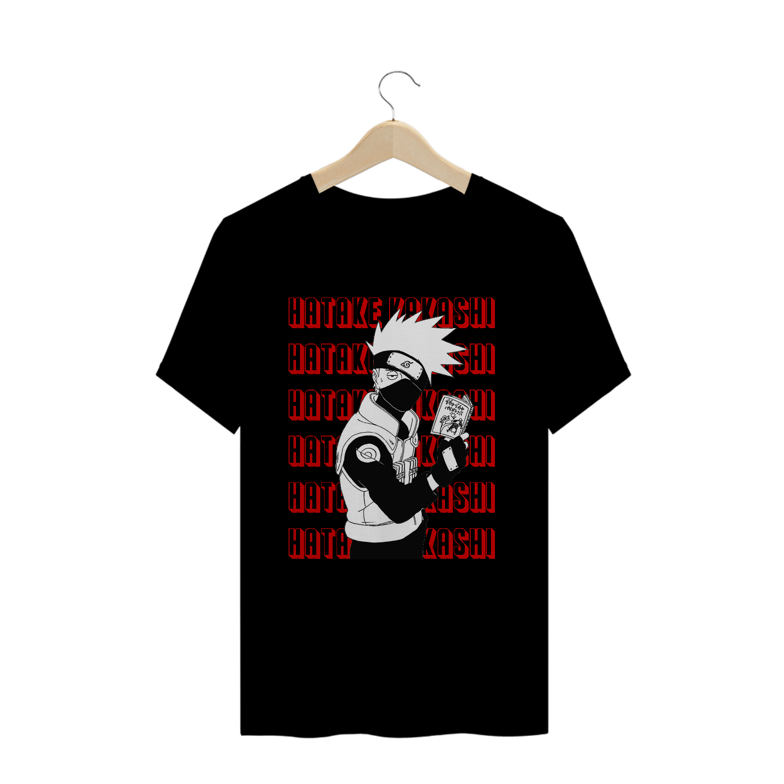 Camisa Naruto - Hatake Kakashi Style - Red Version