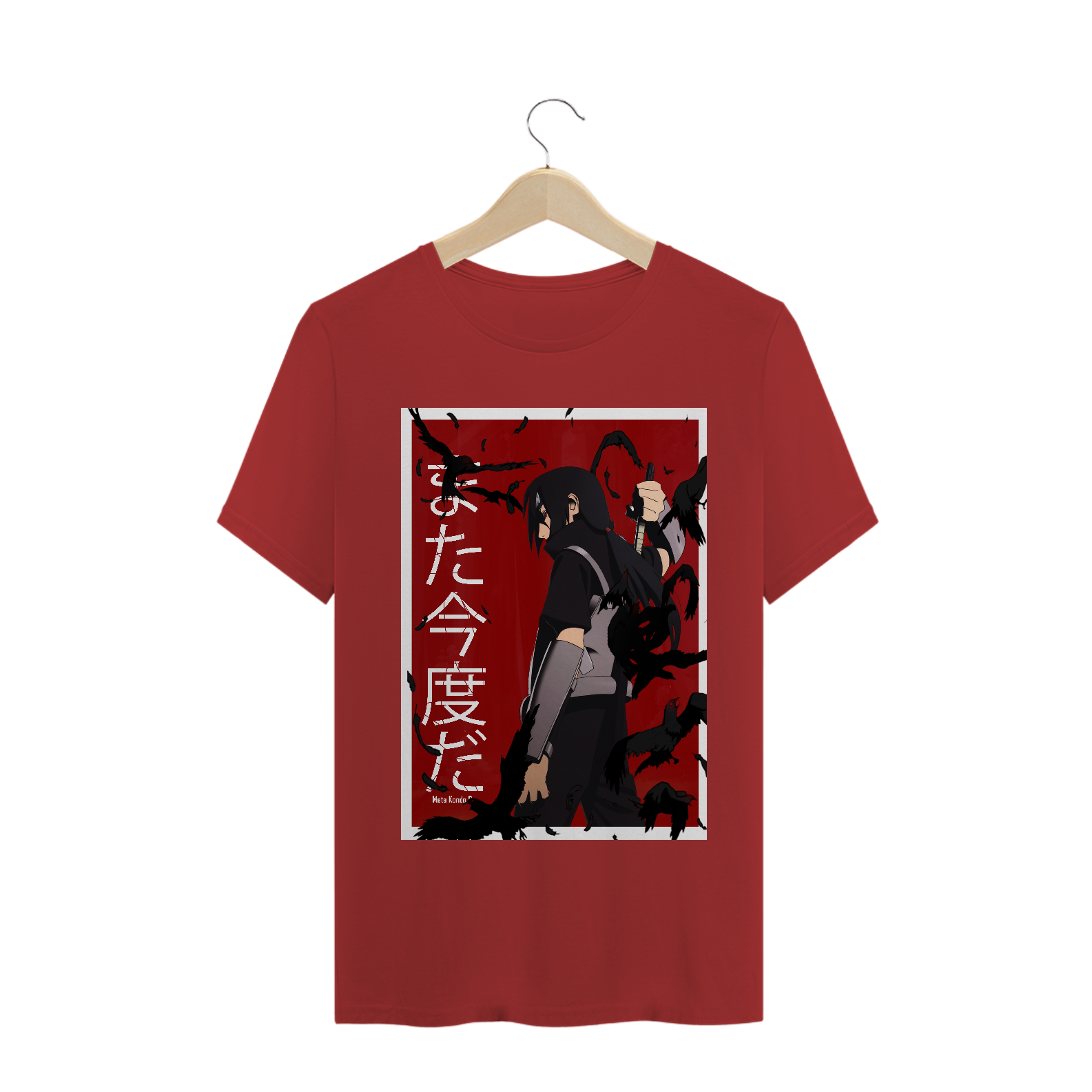 Camisa Naruto - Uchiha Itachi Mata Kondo Da - Modelo Estonado