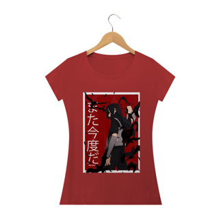 Nome do produto Camisa Naruto - Uchiha Itachi Mata Kondo Da - Modelo Feminino Estonado