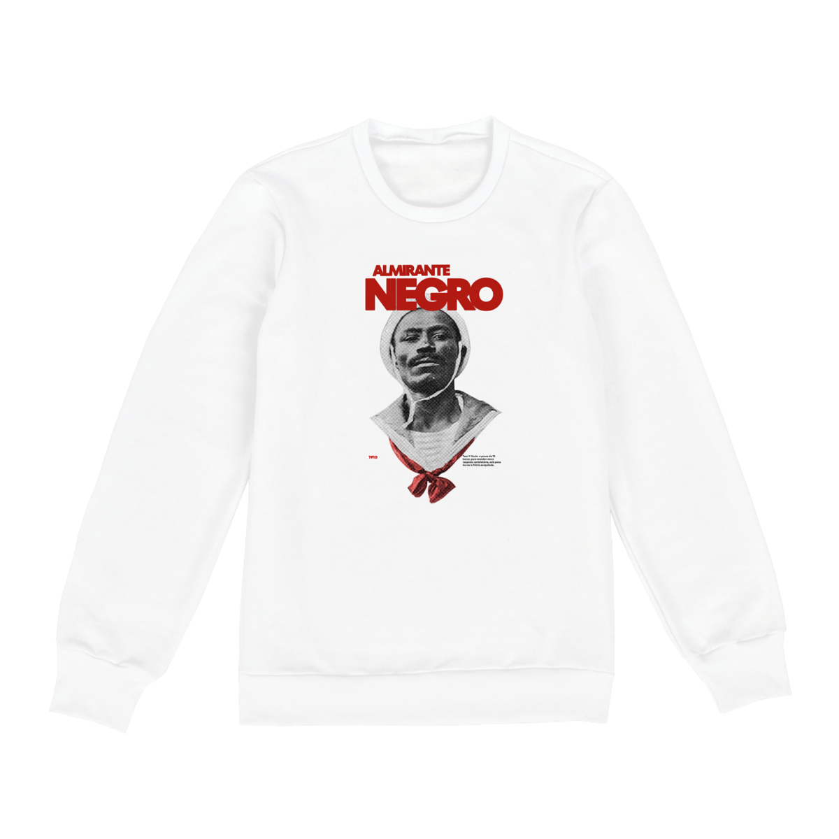 Nome do produto: Moletom Almirante Negro Branco