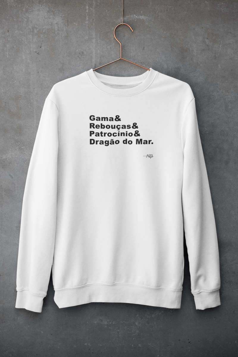 Nome do produto: Moletom Abolicionistas Branco