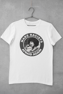 Nome do produto Camiseta Plus Size Racists Afraid