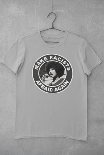 Nome do produto Camiseta Plus Size Racists Afraid