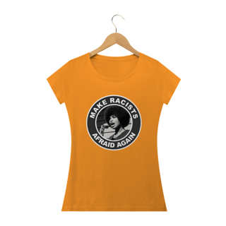 Nome do produto Camiseta Racists Afraid - Angela Davis