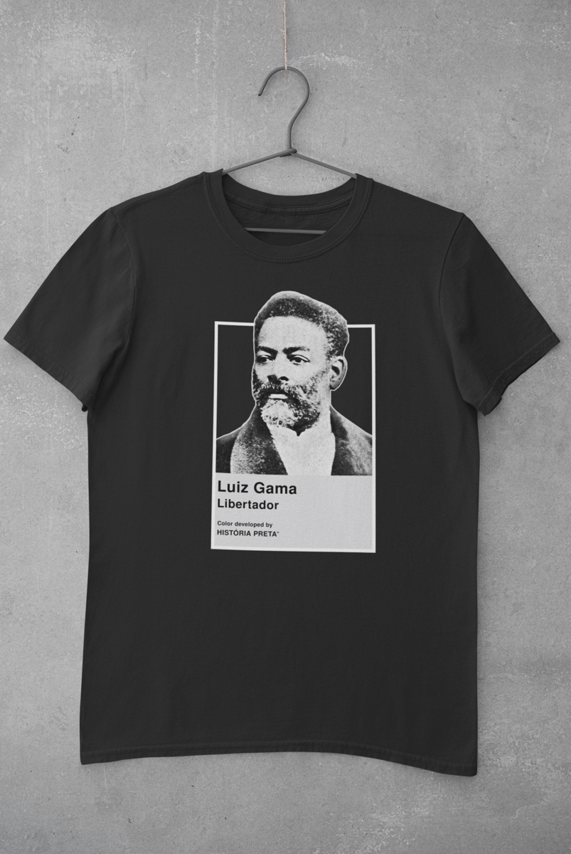 Nome do produto: Camiseta Plus Size Pantone Luiz Gama