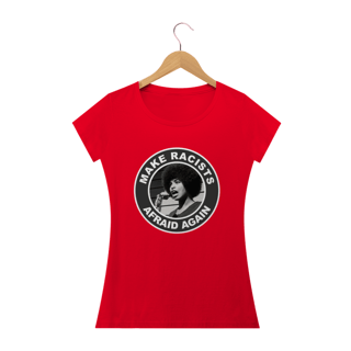 Nome do produto Camiseta Racists Afraid - Angela Davis