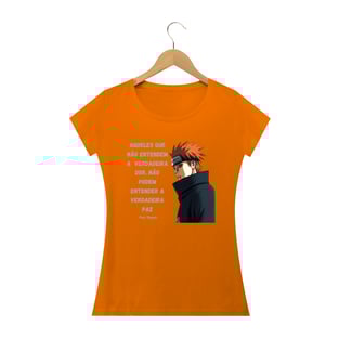 Nome do produtoCamiseta Feminina Frase Pain - Naruto