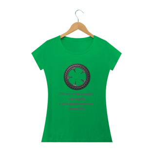 Nome do produtoCamiseta Feminina Frase Black Clover
