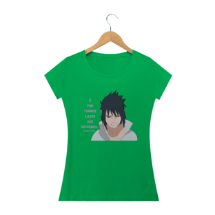Nome do produtoCamiseta Feminina Frase Sasuke