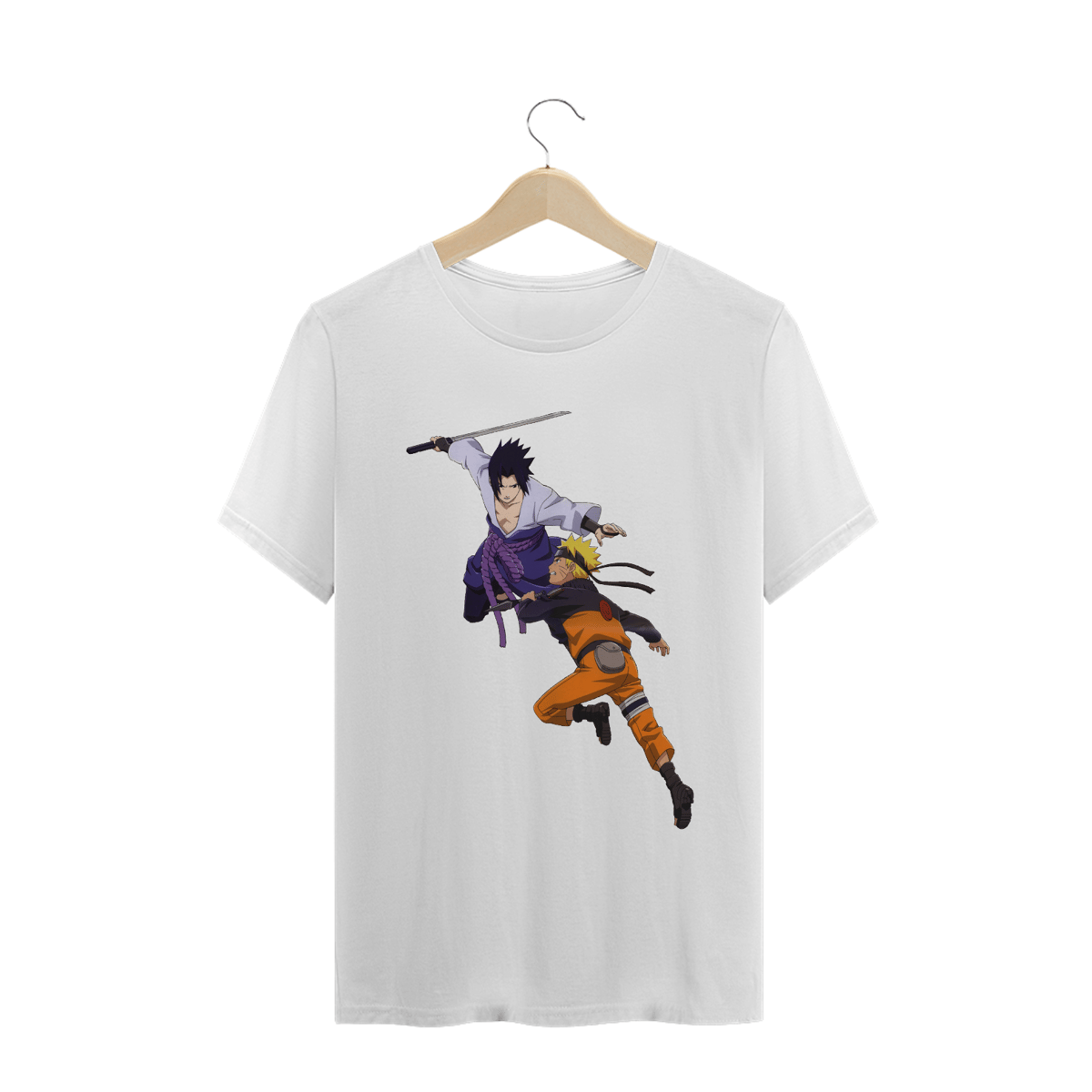 Nome do produto: Camiseta Naruto - Naruto e Sasuke Uchira