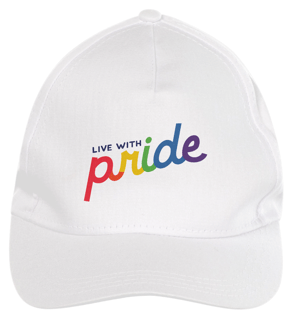 Boné de brim - Live with pride